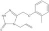 2,4-Dihydro-5-[(2-methylphenoxy)methyl]-4-(2-propen-1-yl)-3H-1,2,4-triazole-3-thione