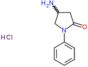 2-Pyrrolidinone, 4-amino-1-phenyl-, hydrochloride (1:1)