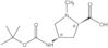 <span class="text-smallcaps">D</span>-Proline, 4-[[(1,1-dimethylethoxy)carbonyl]amino]-1-methyl-...