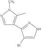 4-Bromo-1′,5′-dimethyl-3,4′-bi-1H-pyrazole