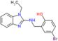4-bromo-2-{[(1-ethyl-1H-benzimidazol-2-yl)amino]methyl}phenol
