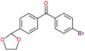 (4-bromophenyl)-[4-(1,3-dioxolan-2-yl)phenyl]methanone