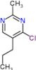 4-chloro-2-methyl-5-propyl-pyrimidine