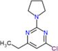 4-chloro-6-ethyl-2-pyrrolidin-1-ylpyrimidine