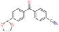 4-[4-(1,3-dioxolan-2-yl)benzoyl]benzonitrile