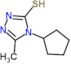 4-cyclopentyl-5-methyl-4H-1,2,4-triazole-3-thiol