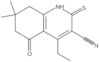 4-Ethyl-1,2,5,6,7,8-hexahydro-7,7-dimethyl-5-oxo-2-thioxo-3-quinolinecarbonitrile