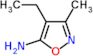 4-ethyl-3-methyl-1,2-oxazol-5-amine