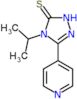 4-(propan-2-yl)-5-(pyridin-4-yl)-2,4-dihydro-3H-1,2,4-triazole-3-thione
