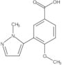 4-Methoxy-3-(1-methyl-1H-pyrazol-5-yl)benzoic acid