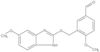 4-Methoxy-3-[[(6-methoxy-1H-benzimidazol-2-yl)thio]methyl]benzaldehyde