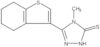 2,4-Dihydro-4-methyl-5-(4,5,6,7-tetrahydrobenzo[b]thien-3-yl)-3H-1,2,4-triazole-3-thione