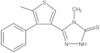 2,4-Dihydro-4-methyl-5-(5-methyl-4-phenyl-3-thienyl)-3H-1,2,4-triazole-3-thione