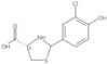 (4S)-2-(3-Chloro-4-hydroxyphenyl)-4-thiazolidinecarboxylic acid