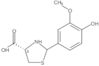 (4S)-2-(4-Hydroxy-3-methoxyphenyl)-4-thiazolidinecarboxylic acid