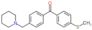 (4-methylsulfanylphenyl)-[4-(1-piperidylmethyl)phenyl]methanone