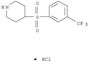 Piperidine,4-[[3-(trifluoromethyl)phenyl]sulfonyl]-, hydrochloride (1:1)