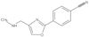 4-[4-[(Methylamino)methyl]-2-oxazolyl]benzonitrile