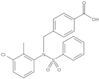 4-[[(3-Chloro-2-methylphenyl)(phenylsulfonyl)amino]methyl]benzoic acid