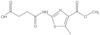 4-Methyl 2-[(3-carboxy-1-oxopropyl)amino]-5-methyl-4-thiazolecarboxylate