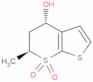 4H-Thieno[2,3-b]thiopyran-4-ol, 5,6-dihydro-6-methyl-, 7,7-dioxide, (4S,6S)-