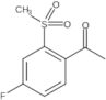 Ethanone, 1-[4-fluoro-2-(methylsulfonyl)phenyl]-