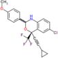 (4S)-6-chloro-4-(cyclopropylethynyl)-2-(4-methoxyphenyl)-4-(trifluoromethyl)-1,4-dihydro-2H-3,1-be…