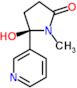 (5R)-5-hydroxy-1-methyl-5-(pyridin-3-yl)pyrrolidin-2-one