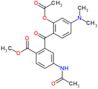 methyl 4-(acetylamino)-2-{[2-(acetyloxy)-4-(dimethylamino)phenyl]carbonyl}benzoate