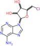 9-(5-chloro-5-deoxypentofuranosyl)-9H-purin-6-amine