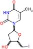 1-(2,5-dideoxy-5-iodopentofuranosyl)-5-methylpyrimidine-2,4(1H,3H)-dione