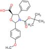 (4S,5R)-3-(tert-butoxycarbonyl)-2-(4-methoxyphenyl)-4-phenyl-1,3-oxazolidine-5-carboxylic acid