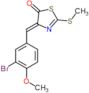 (4Z)-4-(3-bromo-4-methoxybenzylidene)-2-(methylsulfanyl)-1,3-thiazol-5(4H)-one