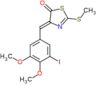 (4Z)-4-(3-iodo-4,5-dimethoxybenzylidene)-2-(methylsulfanyl)-1,3-thiazol-5(4H)-one