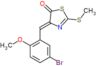 (4Z)-4-(5-bromo-2-methoxybenzylidene)-2-(methylsulfanyl)-1,3-thiazol-5(4H)-one