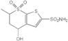 4H-Thieno[2,3-b]thiopyran-2-sulfonamide, 5,6-dihydro-4-hydroxy-6-methyl-, 7,7-dioxide