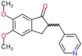 5,6-dimethoxy-2-(pyridin-4-ylmethyl)-2,3-dihydro-1H-inden-1-one