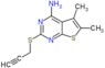 5,6-dimethyl-2-(prop-2-yn-1-ylsulfanyl)thieno[2,3-d]pyrimidin-4-amine