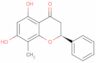 (S)-2,3-dihydro-5,7-dihydroxy-8-methyl-2-phenyl-4-benzopyrone