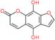 4,9-Dihydroxy-7H-furo[3,2-g][1]benzopyran-7-one