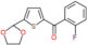 [5-(1,3-dioxolan-2-yl)-2-thienyl]-(2-fluorophenyl)methanone