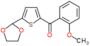 [5-(1,3-dioxolan-2-yl)-2-thienyl]-(2-methoxyphenyl)methanone