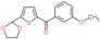 [5-(1,3-dioxolan-2-yl)-2-thienyl]-(3-methoxyphenyl)methanone