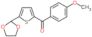 [5-(1,3-dioxolan-2-yl)-2-thienyl]-(4-methoxyphenyl)methanone