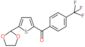 [5-(1,3-dioxolan-2-yl)-2-thienyl]-[4-(trifluoromethyl)phenyl]methanone