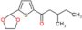 1-[5-(1,3-dioxolan-2-yl)-2-thienyl]-3-methyl-pentan-1-one