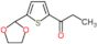 1-[5-(1,3-dioxolan-2-yl)-2-thienyl]propan-1-one