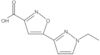 5-(1-Ethyl-1H-pyrazol-3-yl)-3-isoxazolecarboxylic acid