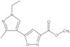 Methyl 5-(1-ethyl-3-methyl-1H-pyrazol-4-yl)-3-isoxazolecarboxylate