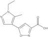 5-(1-Ethyl-5-methyl-1H-pyrazol-4-yl)-3-isoxazolecarboxylic acid